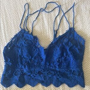 Free People Blue Lace Bralette